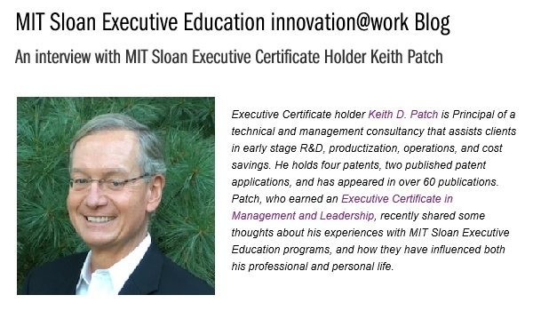 Keith's interview for MIT Sloan Executive Education Keith's interview for MIT Sloan Executive Education